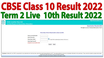 CBSE Class 10 Result 2022 Term 2 Live | Class 10th Result 2022 | CBSE Class 10 Result Live 2022