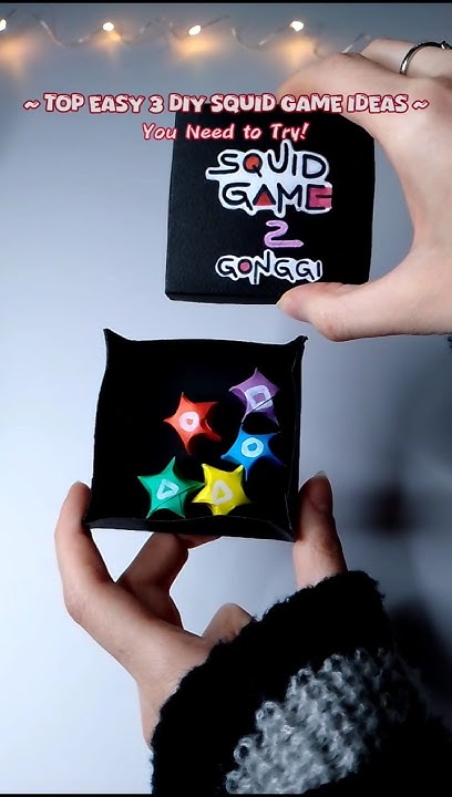 SQUID GAME DIY The Top 3 Ideas You NEED to TRY! Gonggi |Stickers