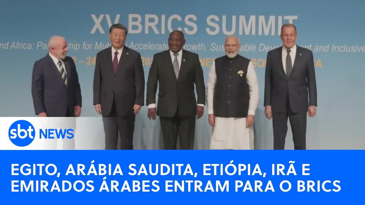 Cinco países se juntam oficialmente ao bloco do BRICS | #SBTNewsnaTV (02/01/24)