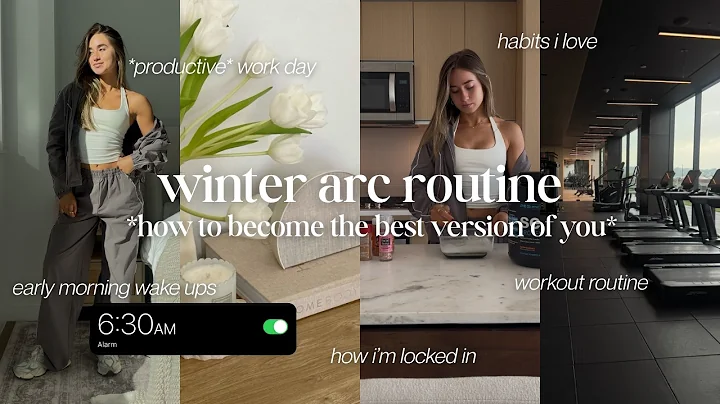 WINTER ARC VLOG | a *productive* morning routine, healthy habits, how I stay locked in