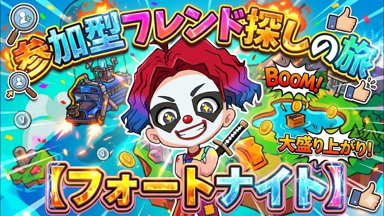 わちゃわちゃすっかぁ？!だぁくと愉快な仲間達✌️フォートナイト