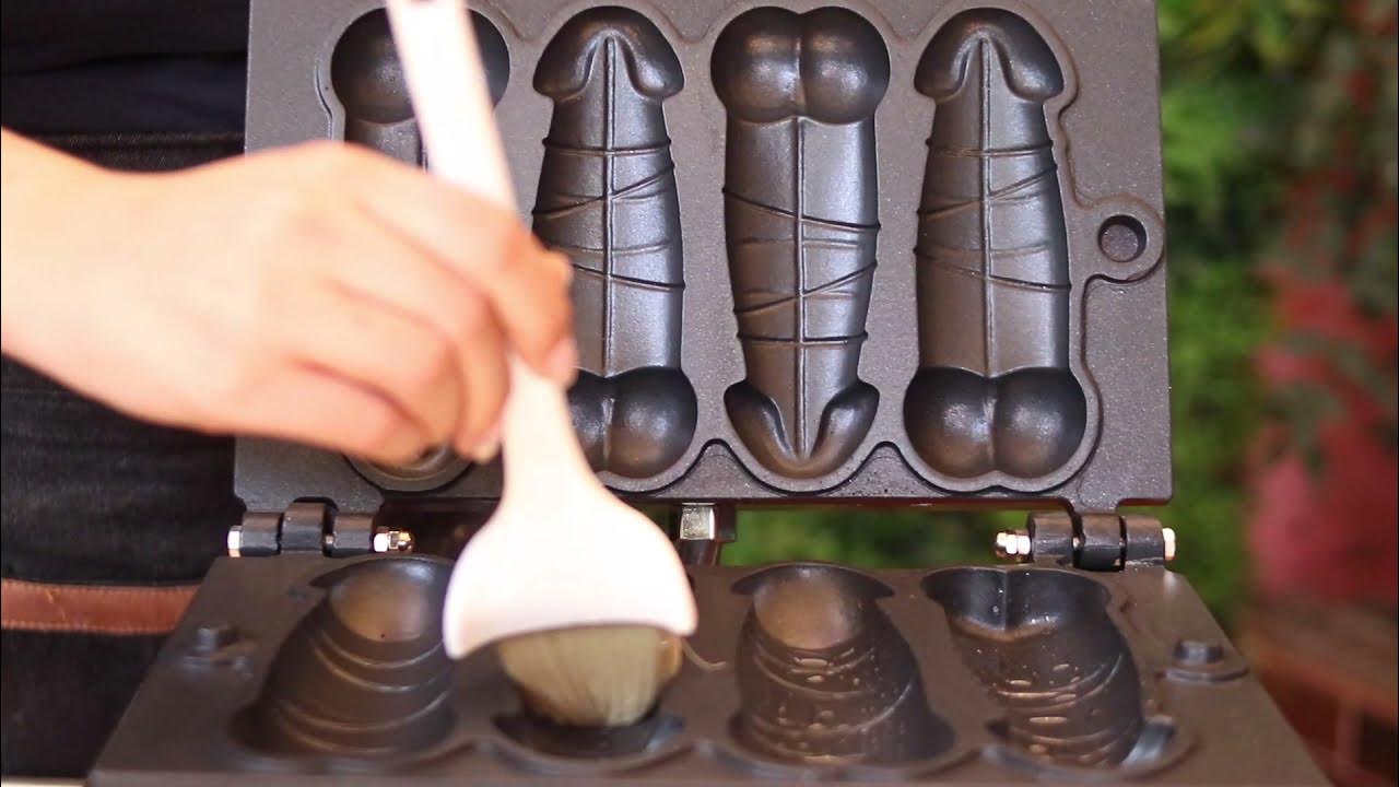 Waflera de Hombre waffles en forma pene búscanos en Instagram
