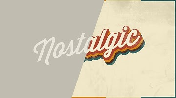 Retro Text Effect in Photoshop Using Layer Styles