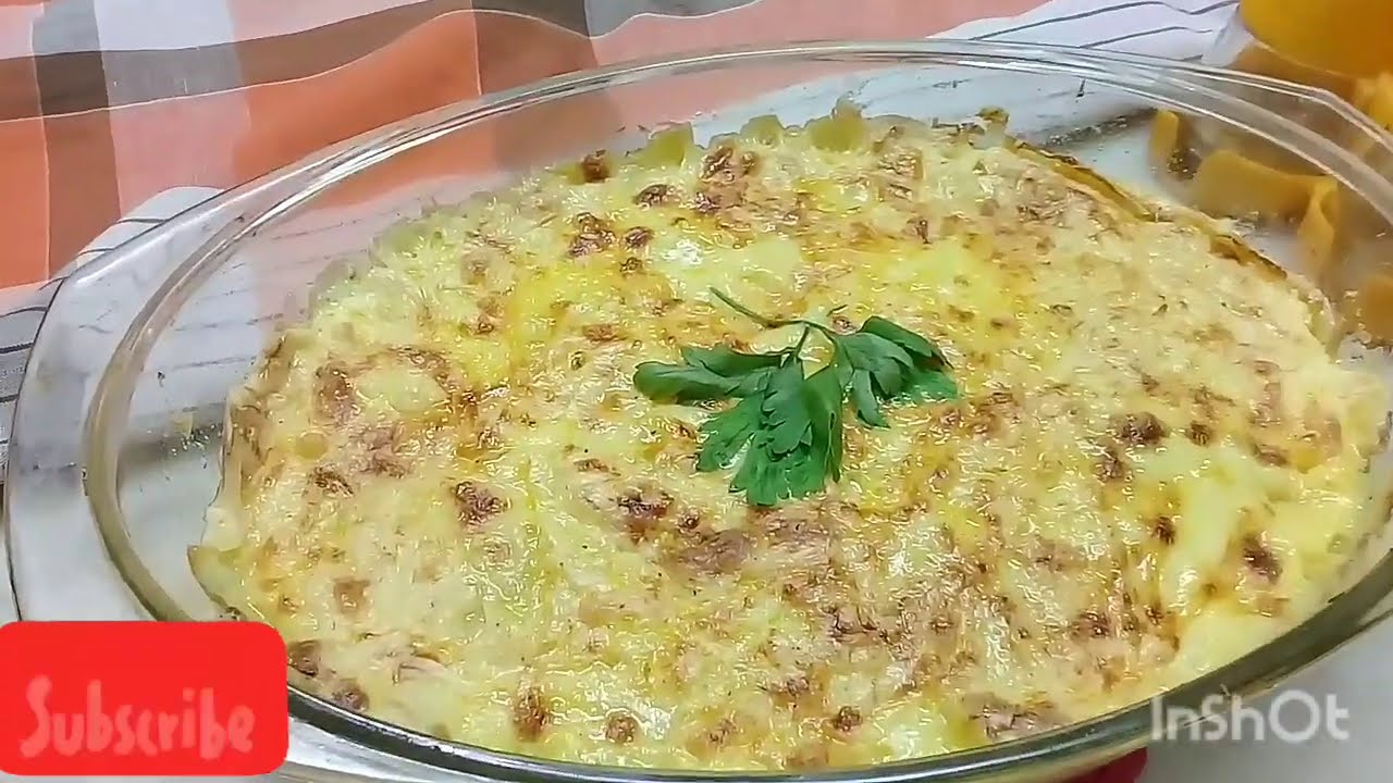 اسرعة وصفة في 20دقيقة غراتان بطاطا gratin de pomme de terre حضرى للأطفالك وجبة صحية