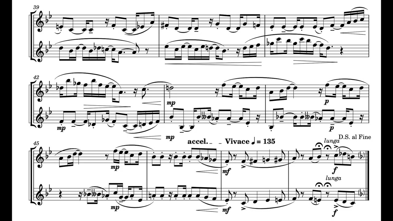 Bossa Glossa for 2 oboes (2025) Dario Argentesi