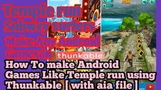 How To make Android Games Like Temple run in Thunkable [ with aia file ] screenshot 5