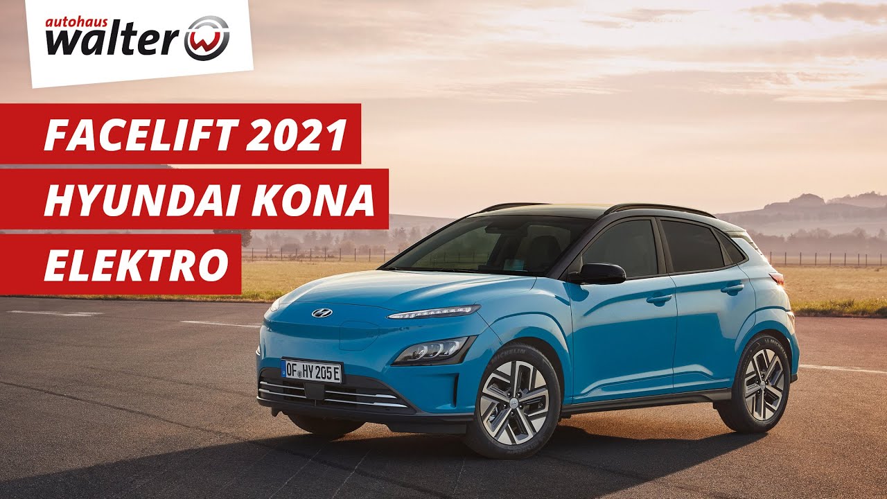 Hyundai Kona Elektro Facelift 21 Preview Zum E Auto Suv Youtube