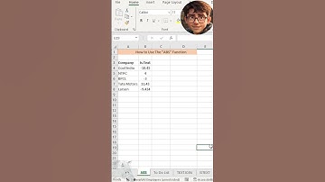 How to use The ABS Function #excel #msoffice #microsoftoffice #tutorial #excelclasses #function