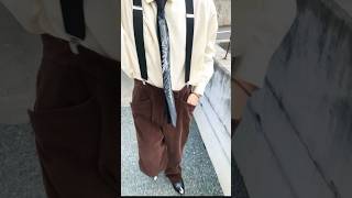 サスペンダーを使ったコーデ好きです #fashion #fashionstyle #style #suspender #outfit #mcqueen