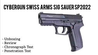 Cybergun Swiss Arms Sig Sauer SP2022 HPA (Spring Pistol)