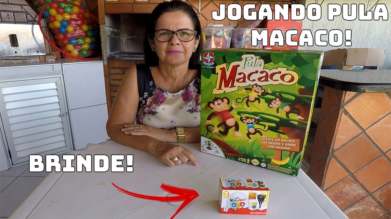 JOGO PULA MACACO - MAMÃE X PAPAI VALENDO BRINDE. 