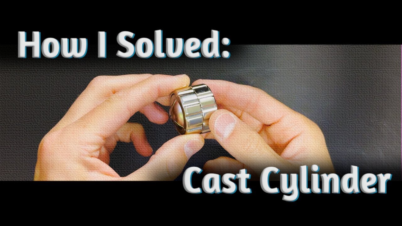 81] Cracking the Safe - Cast Cylinder - Adult Puzzle By Hanayama