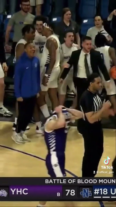 UNG vs Young Harris THRILLER ENDING #fyp #ungnighthawks #basketball