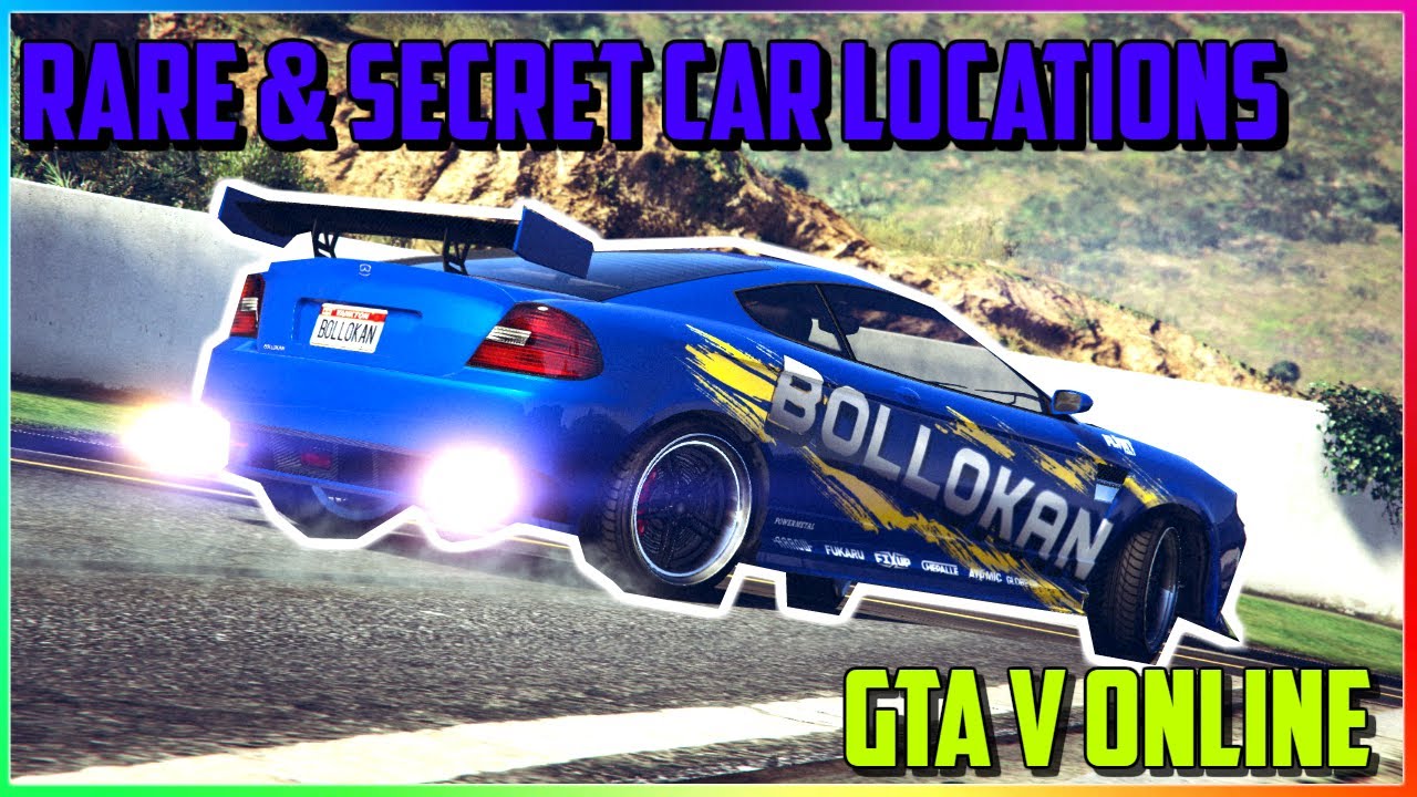 GTA 5 FREE SECRET RARE CAR LOCATIONS IN GTA ONLINE!!! SUPER RARE CARS