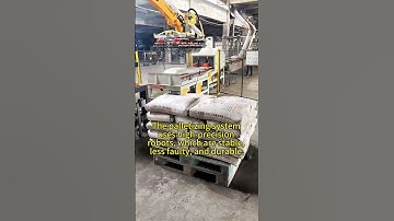 The palletizing system uses high-precision robots, which are stable, less faulty, and durable.#robot