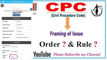 CPC | Framing of Issue |  order 14 Rule 1