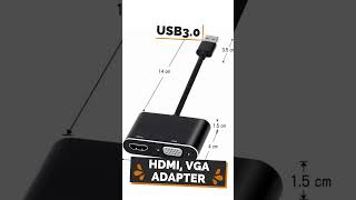 USB 3.0 to HDMI, VGA adapter #shortsfeed # shortsbeta #viral