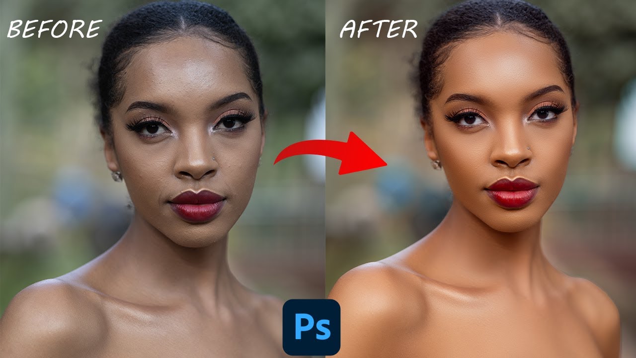 How to CORRECT SKINTONES  and Smooth  skin: #beautyretouch  #photoshoptutorial