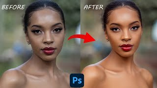 How to CORRECT SKINTONES  and Smooth  skin: #beautyretouch  #photoshoptutorial