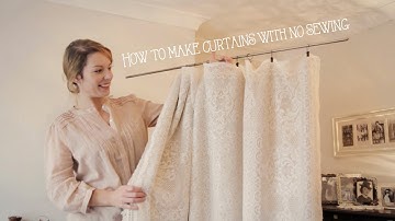 How to make curtains without sewing (in minutes!)