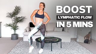 5-Minute Rebounder Workout for Lymphatic Drainage | Boost Energy, Reduce Bloat & Get Lymph Moving