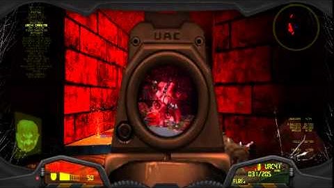 Brutal Doom - Project Brutality Test with Ultimate DoomVisor Test E3M1