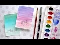 Easy DIY Thank You Cards (Ombré Watercolor)