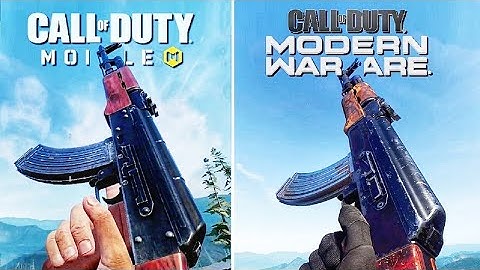 Call of Duty Mobile vs Modern Warfare 2019 & BO4 - Weapon Inspection Comparison