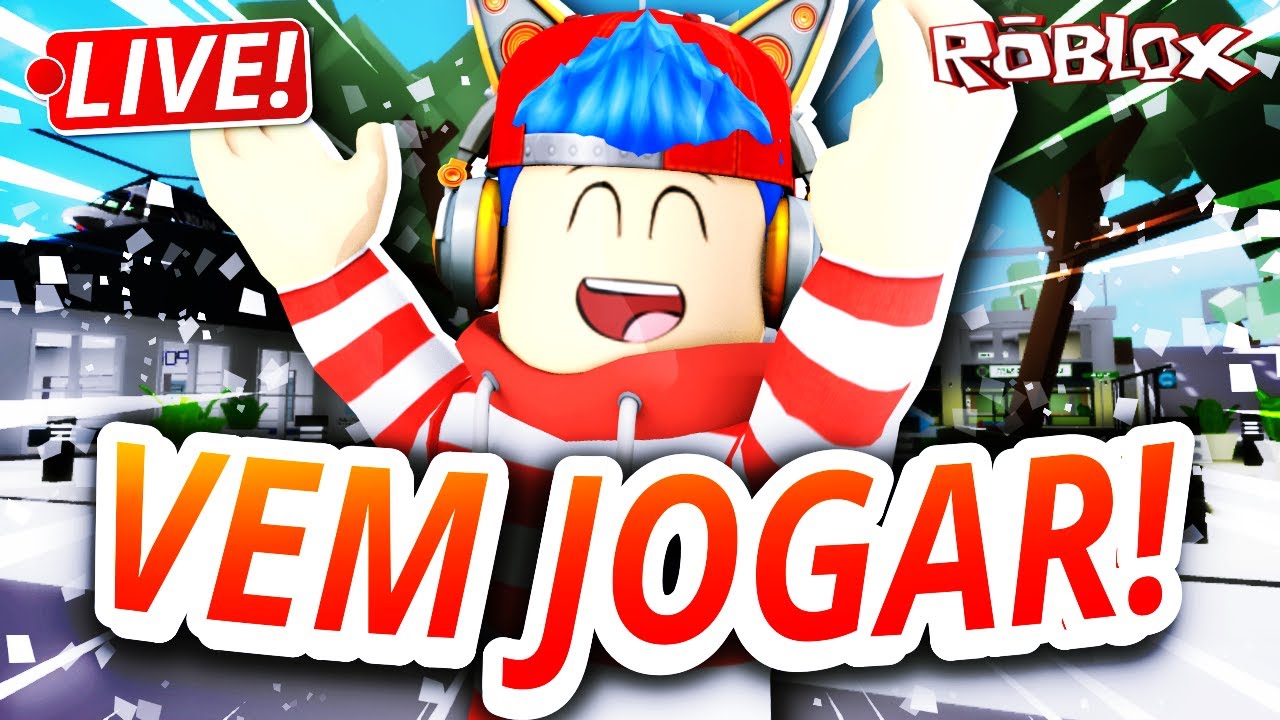 🔴 ROBLOX CAIU MAS JÁ VOLTOU! 🔴 VEM JOGAR? JOGANDO BROOKHAVEN RP, MURDER E  OUTROS JOGOS COM O BONDE! 