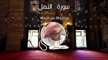 تلاوات قرآن كريم | من سورة النمل | من الآية 59 - حتى الآية 68 د.أمين السلمي