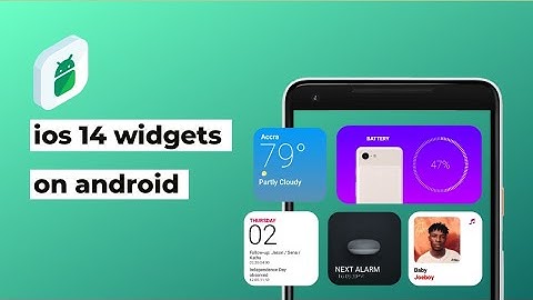 How to recreate ios 14 widgets on android