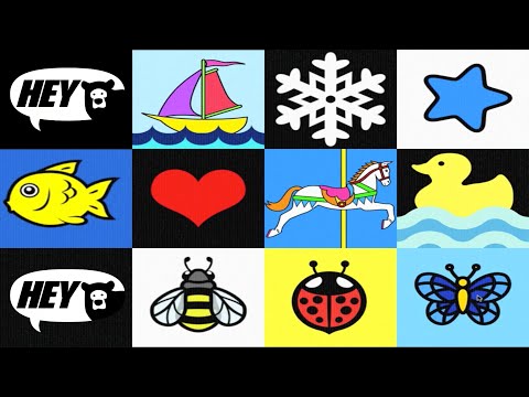 High Contrast Shapes and Animations for Infant Visual Stimulation - Fun Baby Video
