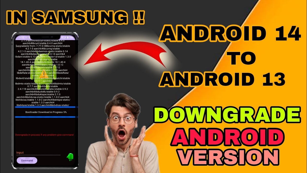 How to downgrade android 14 TO 13 in Samsung || android downgrade kaise ...