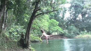 Girl in pink bikini epic rope swing fail - VERY FUNNY!.m4v