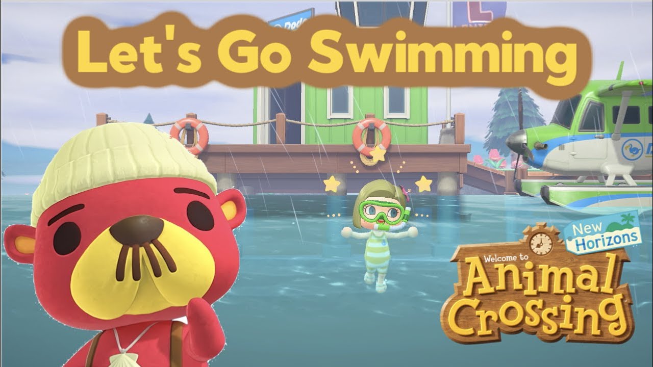 Lets Go Swimming Animal Crossing New Horizons YouTube