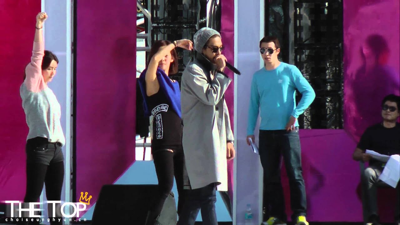 [THE TOP]111028 K-POP CON rehearsal Turn It Up(TOP ver)