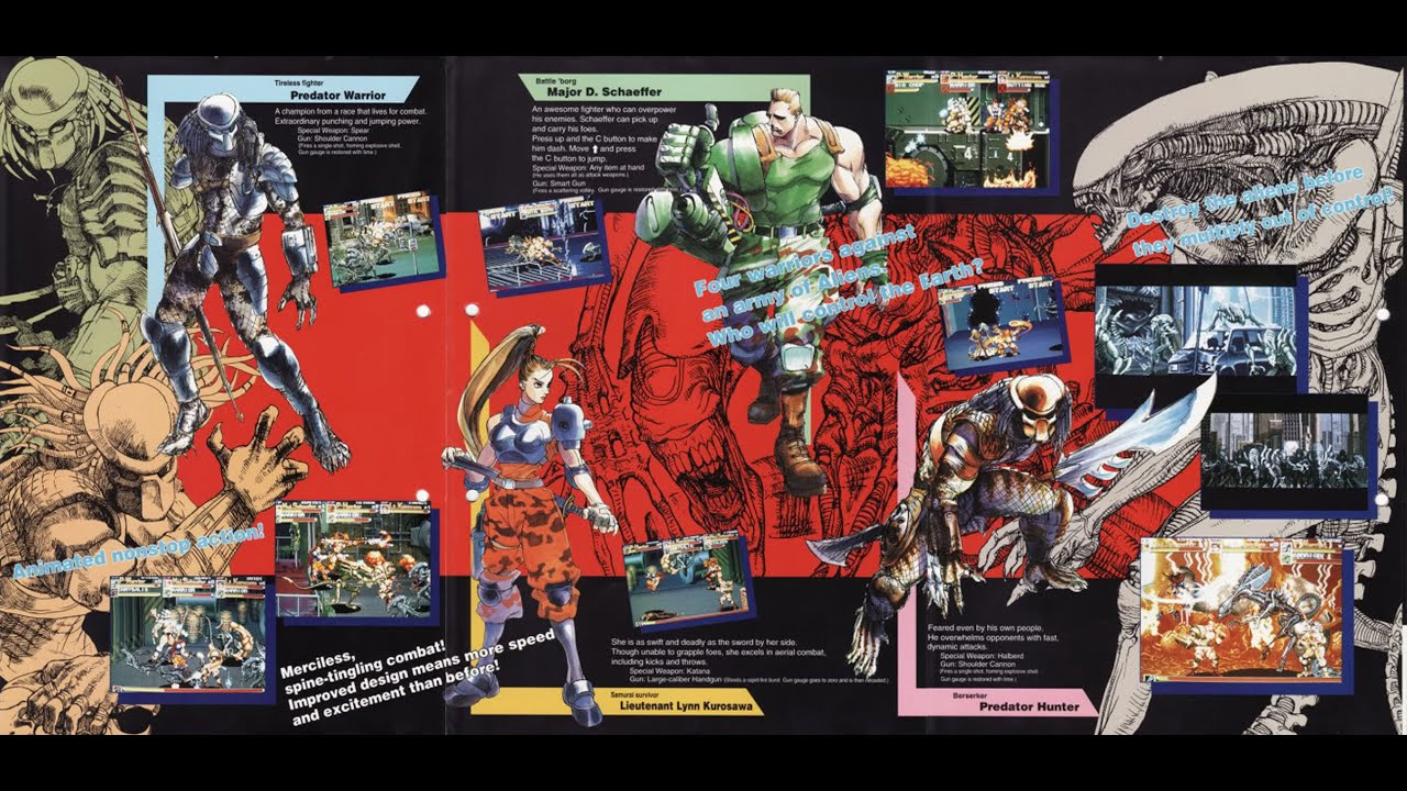 ALIEN VS PREDATOR 1CC 2 PLAYERS  (LV 8) HARDEST 1P. LYNN CANCEROSO 2P. WARRIOR JIM ON FIGHCADE.