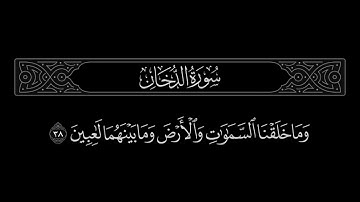 سورة الدخان الآية 38