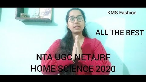 #homescience #ntanet2020 #kmsfashion All the best for exam - final important message 😊✌
