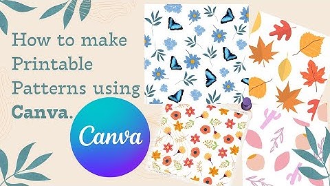 How to make Easy Printable Pattern Design using Canva for FREE | Canva Creative