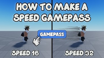 HOW TO MAKE A SPEED GAMEPASS 🛠️ Roblox Studio Tutorial