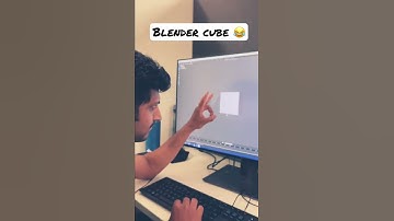 How to delete Blender cube creatively 😂 #blender #cube