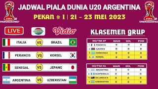 Jadwal piala dunia U20 2023 - Italia vs Brazil - piala dunia U20 Argentina - FIFA world cup U20