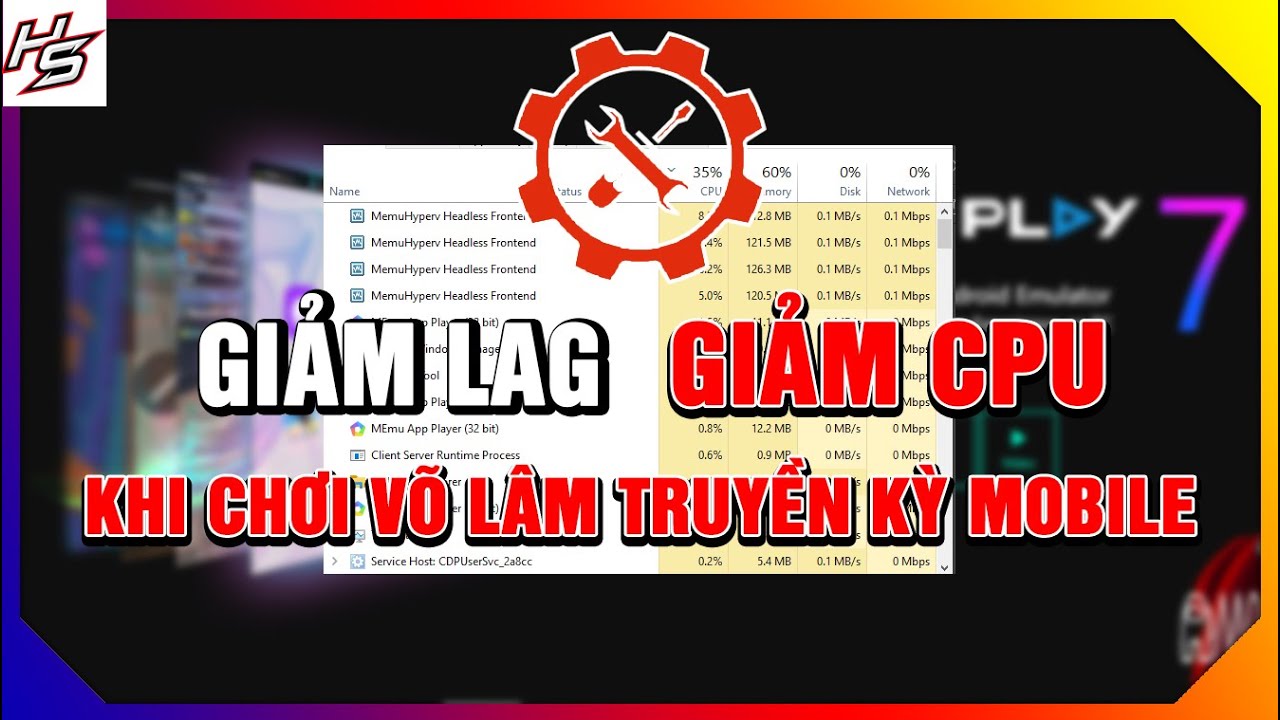 memu กับ nox  New Update  VLTKM - Cách khắc phục LAG, CPU tăng cao khi chơi võ lâm truyền ky mobile - memuplay | Thiên Nhai TV