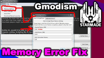 StarMade | How to Increase Memory "running low on memory" Solution