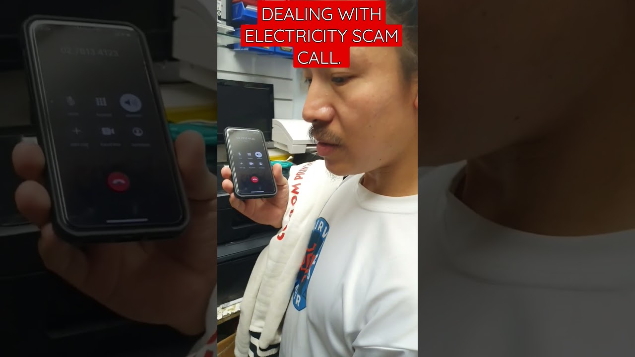 dealing with electricity scam call.