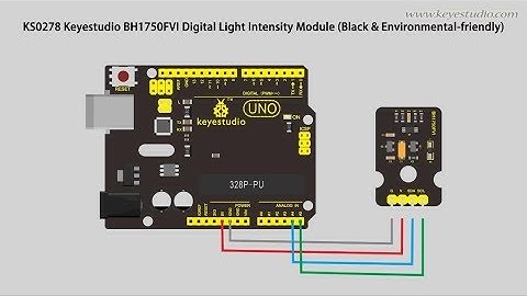 KS0278 Keyestudio BH1750FVI Digital Light Intensity Module (Black and Environmental Friendly)