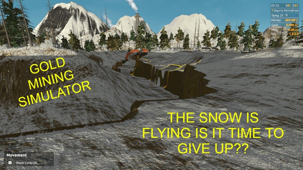 Симулятор добычи золота: 7 дней до вечной мерзлоты! Продолжать копать или отправиться в отель на ...