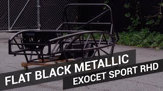 Flat Black Metallic Exocet Sport RHD Powder Coating Example