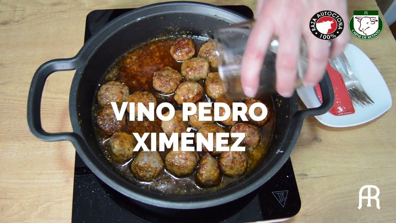 ALBÓNDIGAS de RETINTO al PEDRO XIMÉNEZ
